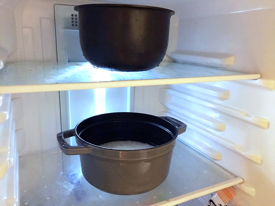 ストウブ　炊飯　冷蔵庫で冷やす